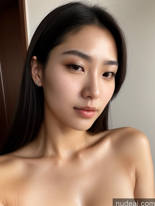 ai nude image of arafed asian woman with a very big breast posing for a picture pics of 18 Korean Small Tits Sexy Face Black Hair Detailed Close-up View Long Hair Several Nude Transparent Skin Detail (beta) Cumshot