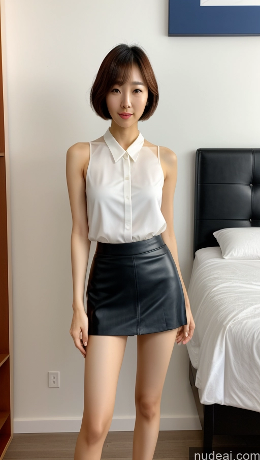 related ai porn images free for One Perfect Body Long Legs Short Bobcut Korean Front View 30s Model Mini Skirt