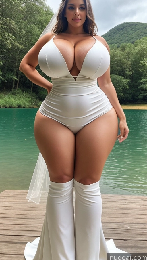 related ai porn images free for Huge Boobs Perfect Boobs Big Ass Thick Big Hips Perfect Body Woman Wedding Lake Busty Dress