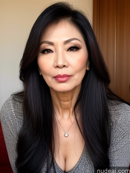 related ai porn images free for Milf Beautiful Asian Long Hair Stylish 60s Seductive Pouting Lips