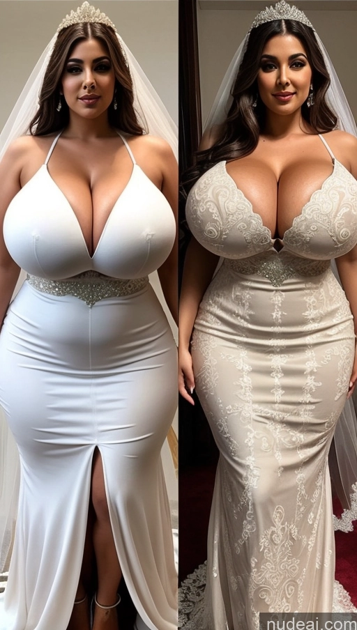 ai nude image of a woman in a wedding dress before and after her wedding pics of Huge Boobs Perfect Boobs Beautiful Busty Big Ass Big Hips Perfect Body Wedding Middle Eastern