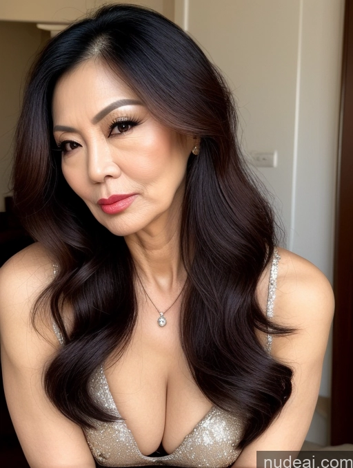 related ai porn images free for Milf Beautiful Asian Long Hair Stylish 60s Seductive Pouting Lips