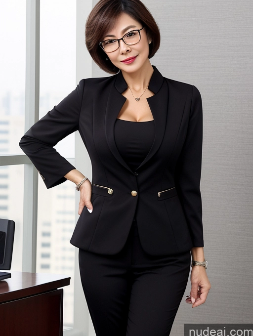 related ai porn images free for Milf Perfect Boobs Beautiful Glasses Perfect Body Short Hair 60s Chinese Office Blouse Casual Professor Stylish Suit Cleavage Dark Lighting Detailed Sexy Face