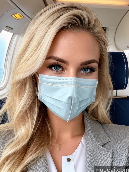 related ai porn images free for Beautiful Sexy Face Detailed Model Blonde 20s Flight Attendant Face Mask