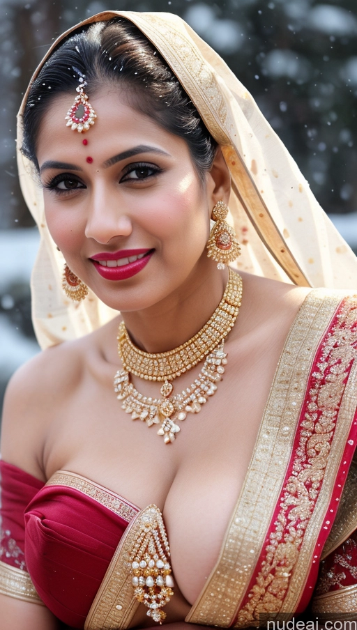 related ai porn images free for Woman Huge Boobs Beautiful Lipstick Fairer Skin 50s Happy Seductive Sexy Face Black Hair Straight Indian Skin Detail (beta) Gold Jewelry Jewelry Bright Lighting Snow Sari Wedding