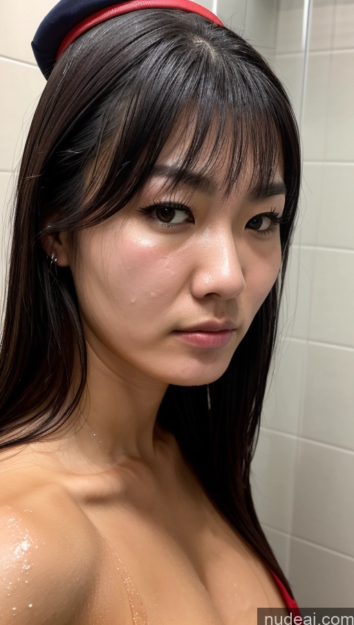 ai nude image of there is a woman with a red headband and a red top pics of Perfect Boobs 18 Chinese Skin Detail (beta) Cosplay Detailed Cleavage Bodybuilder Bobcut Angry Shower Military