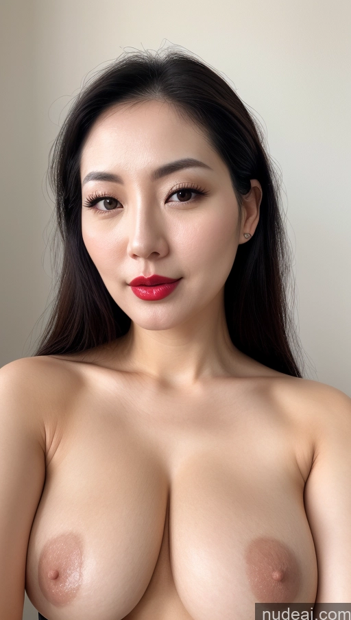 related ai porn images free for Woman One Busty Perfect Boobs Lipstick 30s Black Hair Slicked Close-up View Beautiful Detailed Simple Korean Fairer Skin