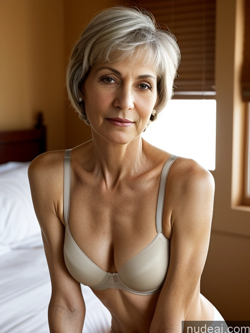 related ai porn images free for 70s Bedroom Spreading Legs Skinny Bra Jewish Transparent Serious Short Hair