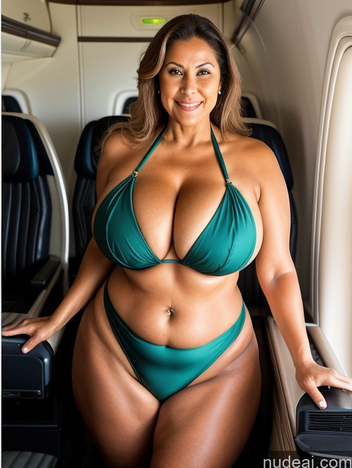 related ai porn images free for Milf One Busty Huge Boobs Tanned Skin Brazilian Front View Flight Attendant Microkini Thong 70s Chubby