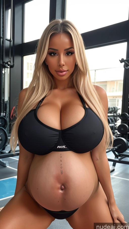 related ai porn images free for Bimbo Huge Boobs Perfect Boobs Perfect Body Long Hair 30s Seductive Front View Lingerie Microkini Pregnant Belly Inflation, Cuminflation, Overeating Gym Dark Skin Black