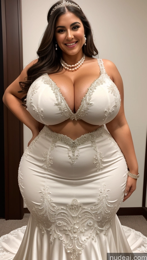 ai nude image of a woman in a wedding dress posing for a picture pics of Huge Boobs Perfect Boobs Big Ass Thick Big Hips Perfect Body Western Wedding Happy Pearl Jewelry