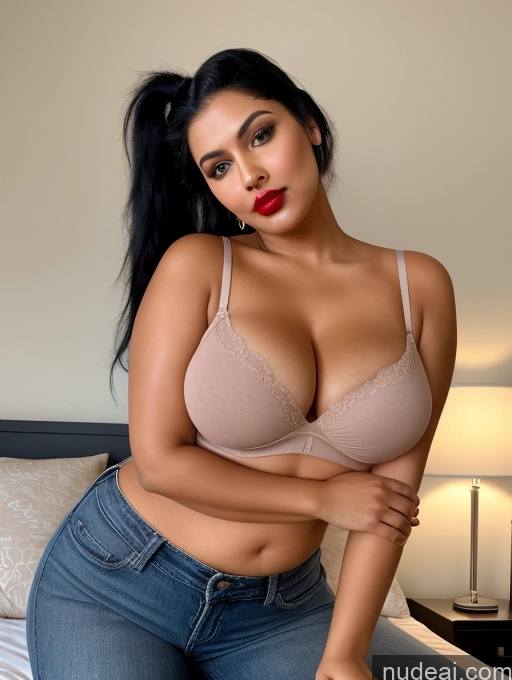 related ai porn images free for One Perfect Boobs Beautiful Lipstick Big Ass Chubby Long Legs Perfect Body 30s Seductive Happy Pouting Lips Black Hair Ponytail Indian Bedroom Front View Shirt Cleavage Jeans Model