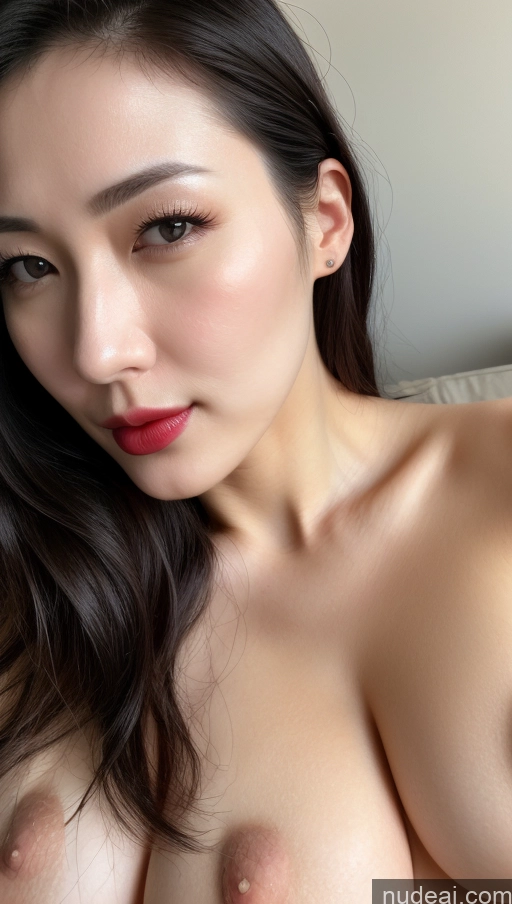 related ai porn images free for Woman One Huge Boobs Beautiful Lipstick Fairer Skin 30s Black Hair Close-up View Simple Detailed Slicked Korean