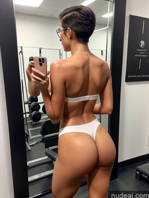 related ai porn images free for One Miss Universe Model Perfect Boobs Beautiful Perfect Body Tanned Skin Glasses Oiled Body 20s Laughing White Hair Pixie Middle Eastern Bright Lighting Detailed High Socks Nude Mirror Selfie Gym Topless