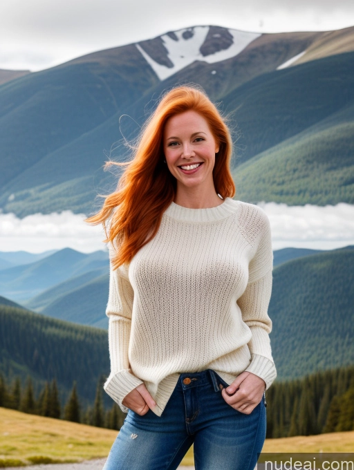 related ai porn images free for 40s Long Hair Mountains Front View One Jeans Happy Model Perfect Boobs Fairer Skin Sweater Boots Ginger Swedish