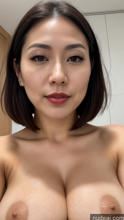 related ai porn images free for Woman One Huge Boobs Beautiful Lipstick Fairer Skin 30s Black Hair Close-up View Detailed Japanese Bobcut Simple Cumshot