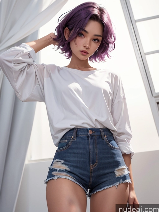 related ai porn images free for Sorority Purple Hair Pixie Asian Skin Detail (beta) Stylish Short Tanned Skin Small Tits Small Ass Skinny 18