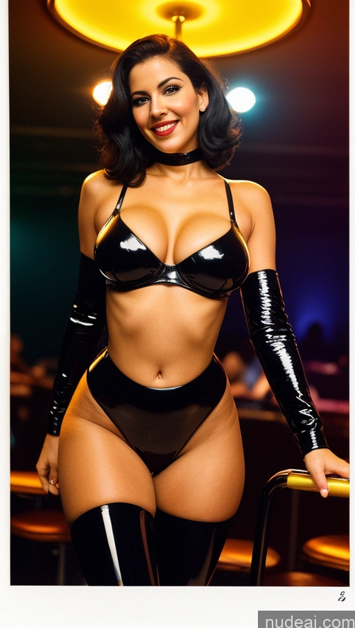 related ai porn images free for One Busty Big Hips Perfect Body Fairer Skin 40s Happy Black Hair Straight Indian Club Front View Latex Vintage Woman