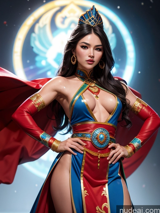 related ai porn images free for Miss Universe Model Mongolian Traditional Muscular Superhero