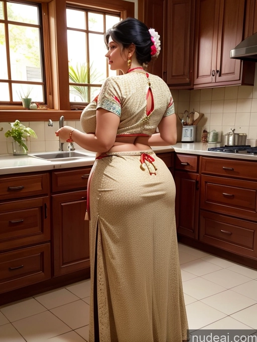 related ai porn images free for Traditional Milf Indian Kitchen Fat Big Ass Big Hips Back View