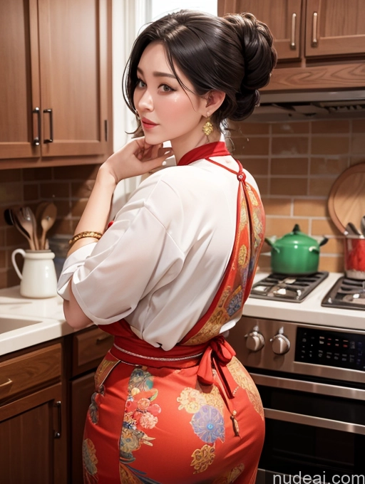 related ai porn images free for Traditional Milf Kitchen Fat Big Ass Big Hips Back View Mongolian