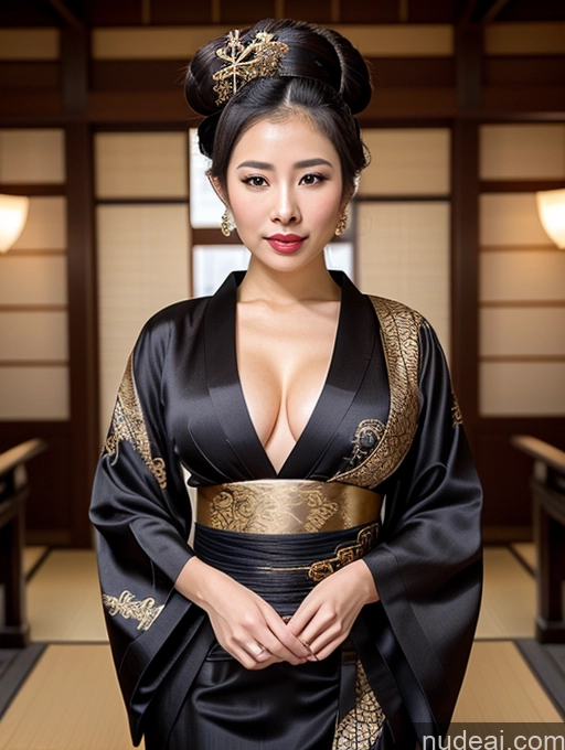 ai nude image of araffe woman in a kimono dress posing for a picture pics of Busty Perfect Boobs Perfect Body Big Hips Cleavage Jewelry China Dress Of Kisaki (Blue Archive) Pearl Jewelry Gold Jewelry Black Hair Kimono Fairer Skin 40s Transparent Geisha Onsen Orgasm Indian Hair Tied Up