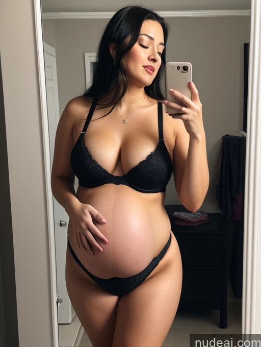 ai nude image of pregnant woman taking a selfie in a black bra and thong pics of Woman 20s Orgasm Pregnant Chubby Thick Blonde Asian Straight Mirror Selfie Bathroom Front View Bikini Partially Nude Bright Lighting Long Legs Big Ass Underwear Push-up Bra Goth