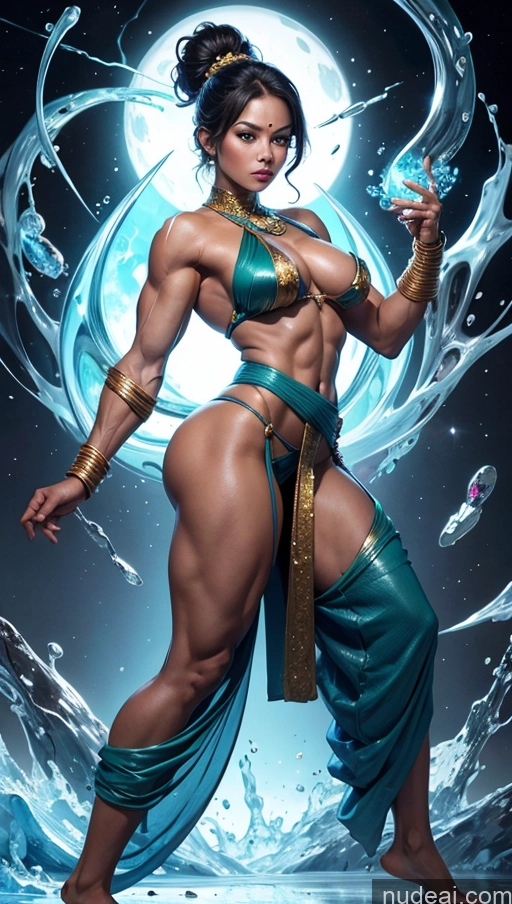 related ai porn images free for Sari Several Powering Up Surrealist Busty Muscular Abs Bodybuilder Captain Planet