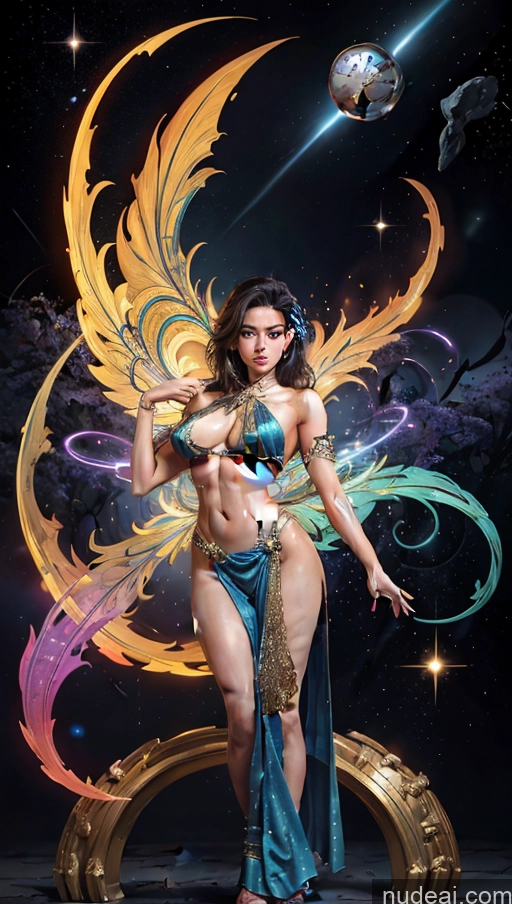 related ai porn images free for Sari Several Powering Up Surrealist Busty Muscular Abs Bodybuilder Dynamic View Space Has Wings