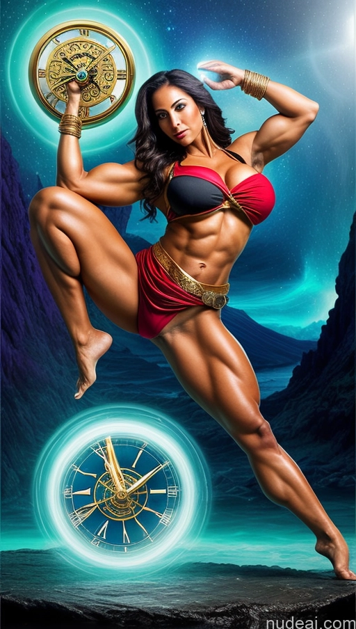 related ai porn images free for Sari Several Powering Up Surrealist Busty Muscular Abs Bodybuilder Dynamic View Pirate