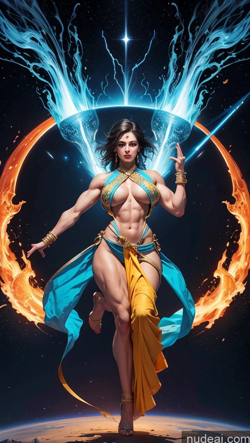 related ai porn images free for Sari Several Powering Up Surrealist Dynamic View Bodybuilder Busty Muscular Abs Space Suit