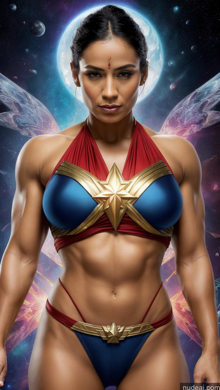 related ai porn images free for Sari Powering Up Surrealist Dynamic View Several Bodybuilder Busty Muscular Abs Captain Marvel