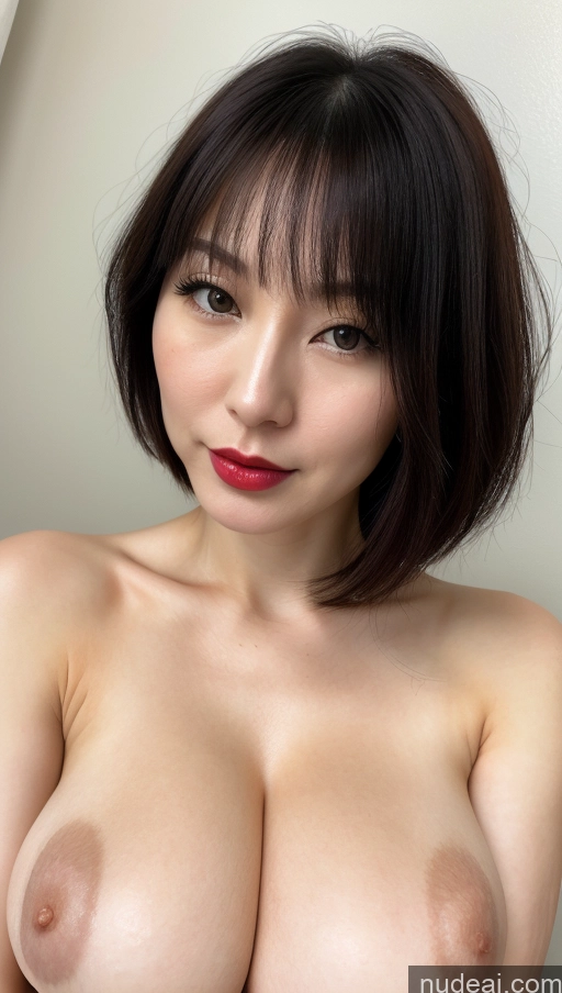 related ai porn images free for Woman One Lipstick Fairer Skin 30s Black Hair Close-up View Huge Boobs Beautiful Bobcut Japanese