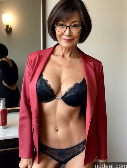 related ai porn images free for Perfect Boobs Perfect Body Beautiful Glasses Sexy Face Short Hair Blouse Bra Professor Stylish Suit Shirt High Heels Cleavage Detailed Jacket 70s Topless Milf Casual Chinese Party