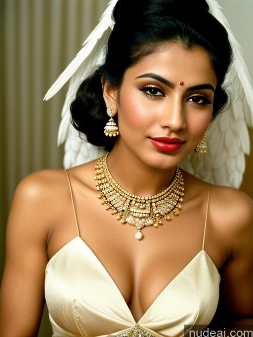 ai nude image of arafed woman in a white dress with a veil and jewelry pics of Beautiful Lipstick Muscular Oiled Body 18 Pouting Lips Ponytail Indian Vintage 60s 70s 80s 90s Angel Sari Traditional Wedding Cleavage Diamond Jewelry Gold Jewelry Jewelry Pearl Jewelry Sexy Face Perfect Boobs Orgasm