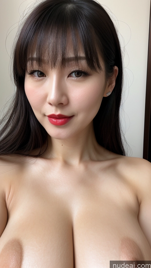 related ai porn images free for Woman One Huge Boobs Beautiful Lipstick Fairer Skin 30s Black Hair Simple Detailed Close-up View Bangs Chinese