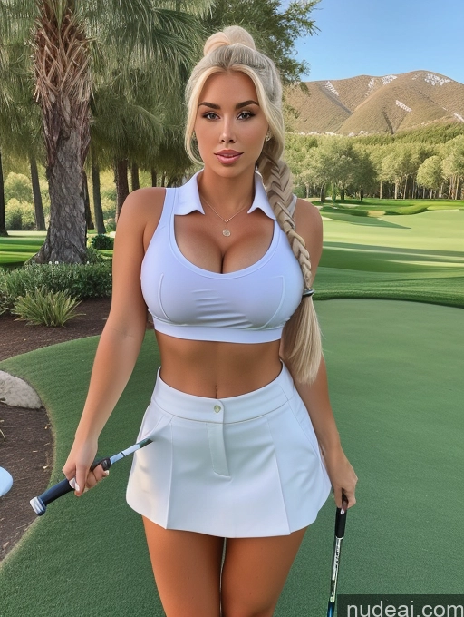 related ai porn images free for Bimbo One Busty 18 Blonde Ponytail White Golf