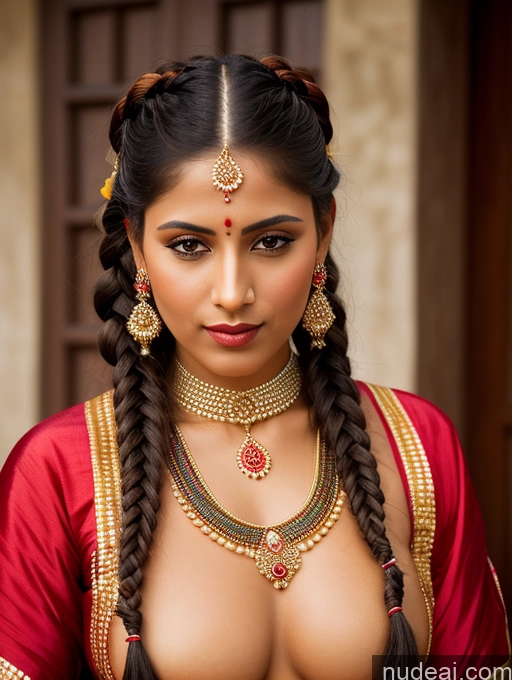 related ai porn images free for Indian Seductive Front View Traditional Braided