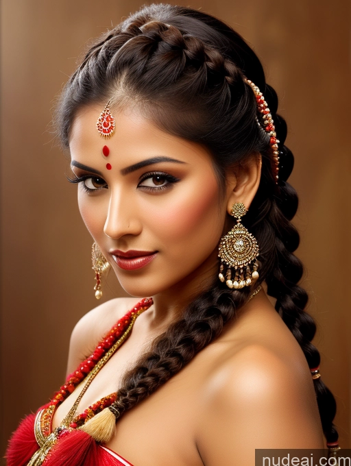 related ai porn images free for Indian Seductive Traditional Braided Front View