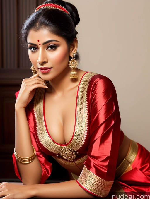 related ai porn images free for Indian Seductive Traditional Front View Hair Bun