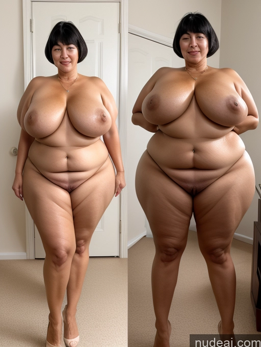 ai nude image of arafed woman with a very large breast standing next to a woman with a very large breast pics of Milf Orgasm Black Hair Short Hair Long Legs Huge Boobs 60s Thick Onoff Turkish