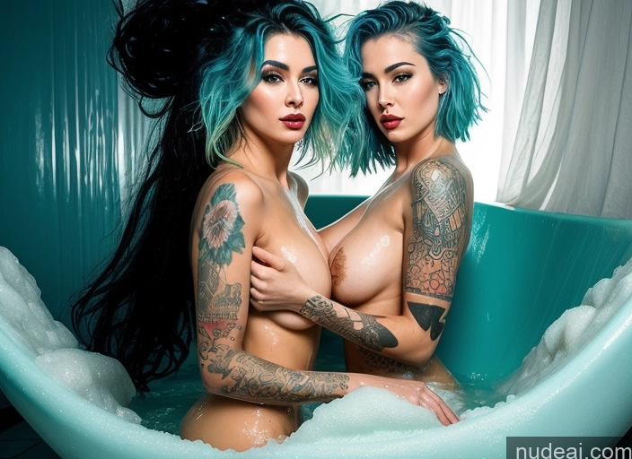 related ai porn images free for Tattoos Perfect Body Orgasm Seductive Close-up View Messy Perfect Boobs 30s Sexy Face Detailed Blue Hair Surrealist Pouting Lips Sorority Bathing Superhero