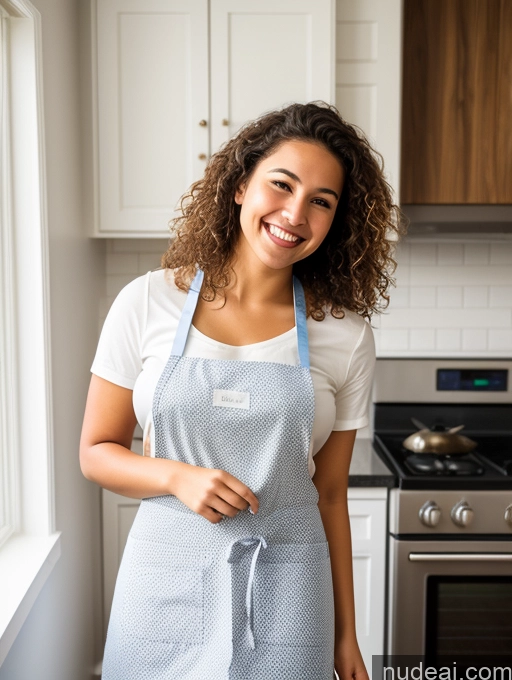 related ai porn images free for Busty Big Ass Big Hips 18 Happy Brazilian Bright Lighting Simple Brunette Messy Woman Close-up View Apron