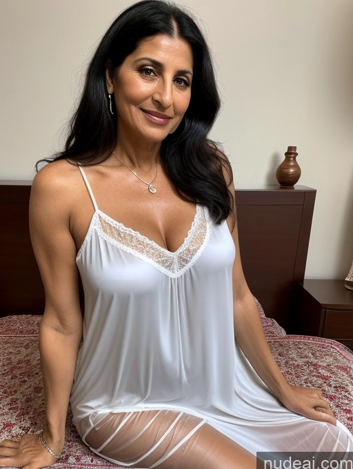 related ai porn images free for 50s Black Hair Straight Sexy Face Bedroom Front View 70s Nightgown Cleavage Transparent Jewelry Bright Lighting Milf Arabic