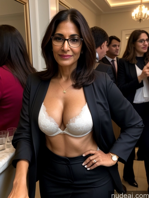 related ai porn images free for Milf Perfect Boobs Beautiful Glasses Perfect Body Pixie Party Blouse Bra Jacket Professor Secretary Stylish Suit Cleavage Partially Nude Dark Lighting Detailed 60s Arabic Dark Skin