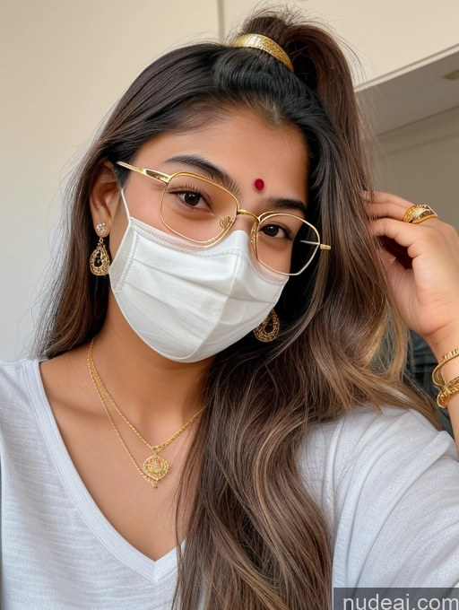 related ai porn images free for Sorority 18 Ponytail Indian Gold Jewelry Jewelry Diamond Jewelry Thin Round Glasses Face Mask