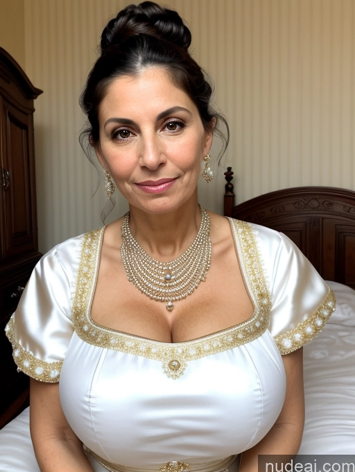 related ai porn images free for Milf Huge Boobs Skinny Short 50s Shocked Black Hair Hair Bun Jewish Front View Dress Traditional Victorian Pearl Jewelry Sad Bedroom