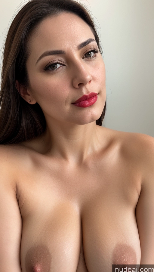 related ai porn images free for Woman Beautiful Lipstick Fairer Skin One Indonesian 40s Brunette Slicked Simple Detailed Close-up View Busty Perfect Boobs