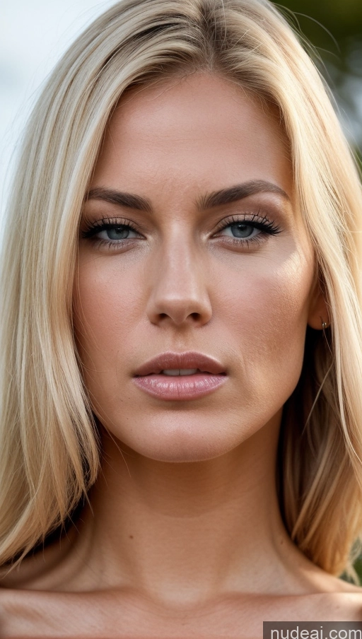 ai nude image of blond woman with blue eyes and a white top posing for a picture pics of Huge Boobs Muscular Abs Tall Tanned Skin 20s Seductive Blonde Scandinavian Skin Detail (beta) Miss Universe Model Sexy Face Orgasm Shocked Bobcut Serious Close-up View Angry