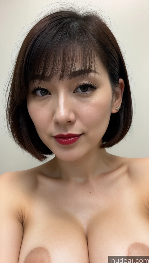 related ai porn images free for Woman One Beautiful Lipstick Fairer Skin 30s Black Hair Close-up View Simple Detailed Huge Boobs Japanese Bobcut